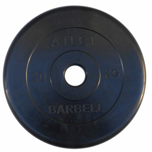 фото Диск обрезиненный mb-atletb51-25 кг, 51 мм mb barbell