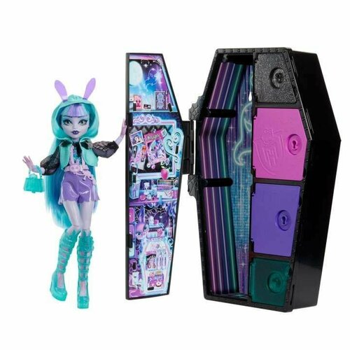 Monster High Doll, Twyla, Skulltimate Secrets: Neon Frights - Кукла Монстр Хай Твайла HNF82