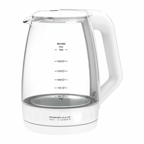 Чайник эл OPTIMA EK-1823G 18л пов на 360 корп из стекла и пластика LED подсвет цв в ассорт 129000₽