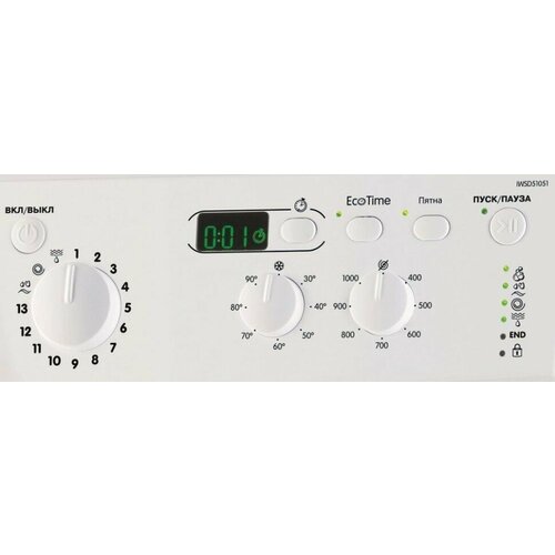 Стиральная машина Indesit IWSD 51051 CIS класс A загр фронтальная макс5кг белый 1850700₽