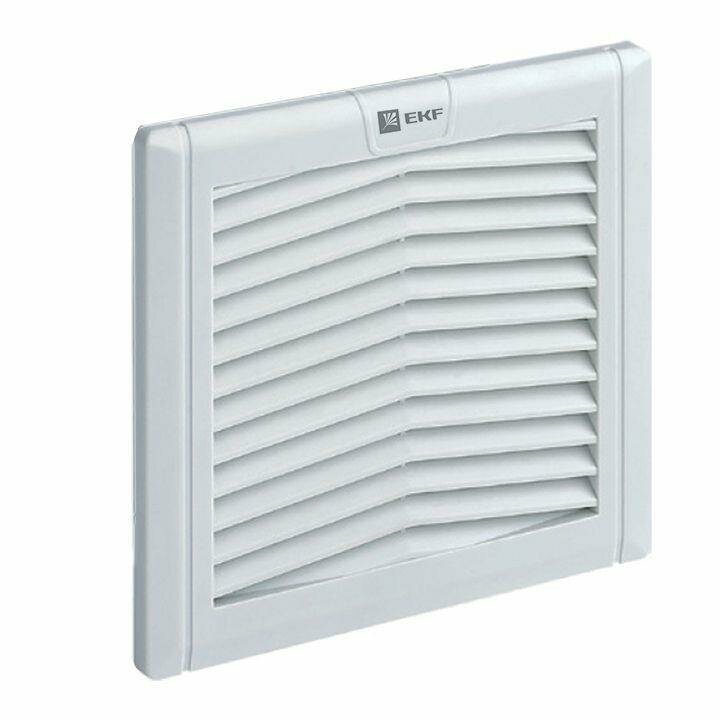 фото Решетка вентиляционная с фильтром 124x124мм IP54 PROxima EKF EXF52, 1шт