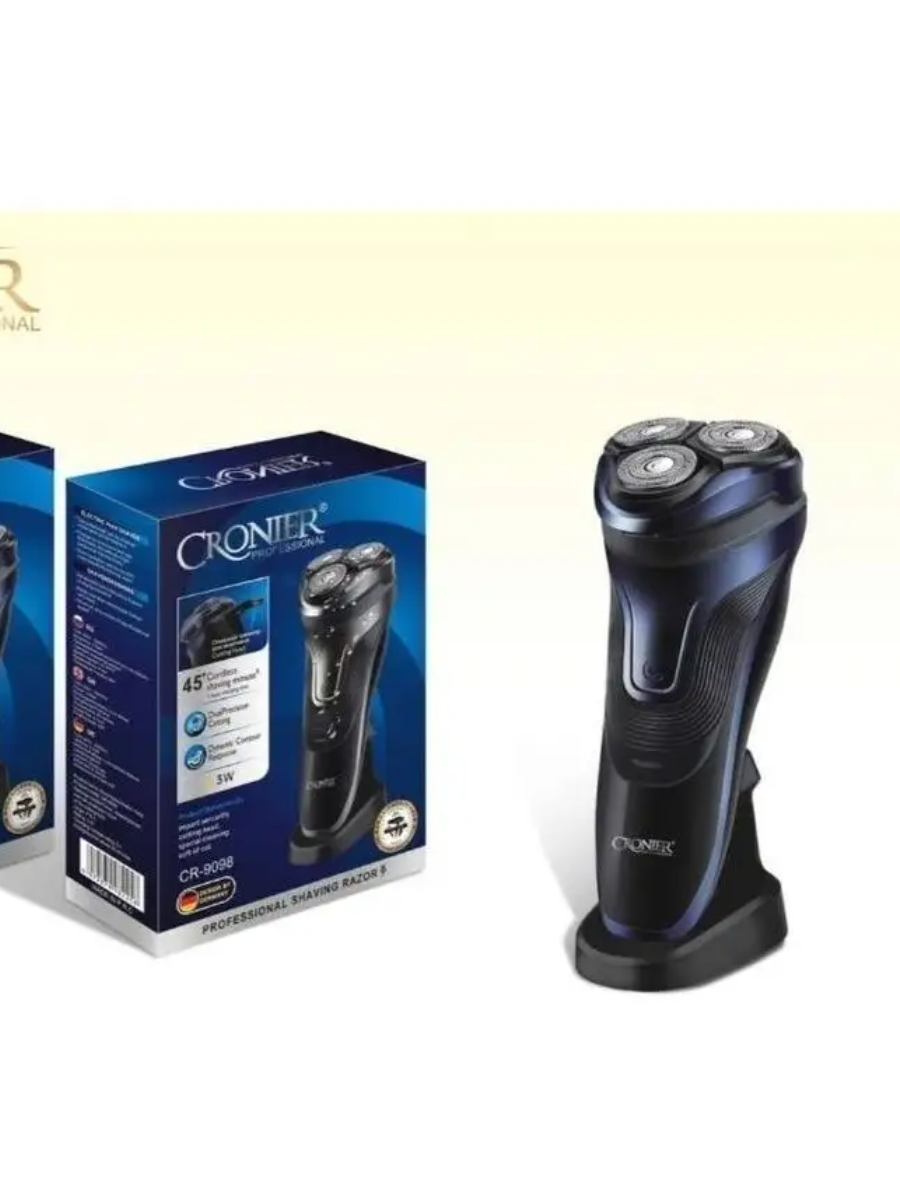 фото Электробритва для влажного и сухого бритья Cronier CR-9098 с плавающими головками