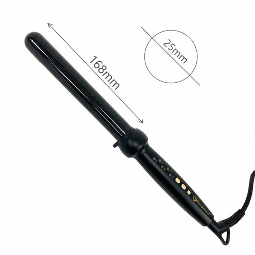 Плойка для волос Gera professional - диаметр 25 мм покрытие титан-турмалин с алмазной крошкой 625500₽