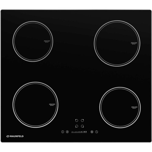 Индукционная варочная панель MAUNFELD индукционная 60 см 4 конфорки черный цвет AVI594FBK 2609300₽