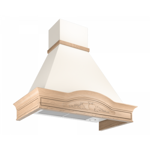 Вытяжка кухонная купольная Elikor Вилла Фрукты 90П-650-П3Д бежевыйдуб неокр 2229000₽