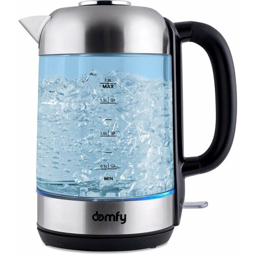 Чайник электрический DOMFY DSM-EK401 2200Вт черный и прозрачный 251900₽