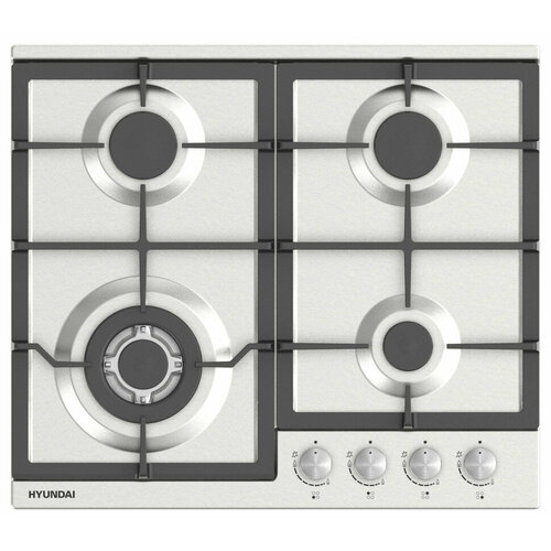 Варочная поверхность газ Hyundai HHG 6436 IX нержавеющая сталь 1231400₽
