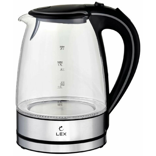 Чайник электрический LEX LX 3004-1 черный 1222₽