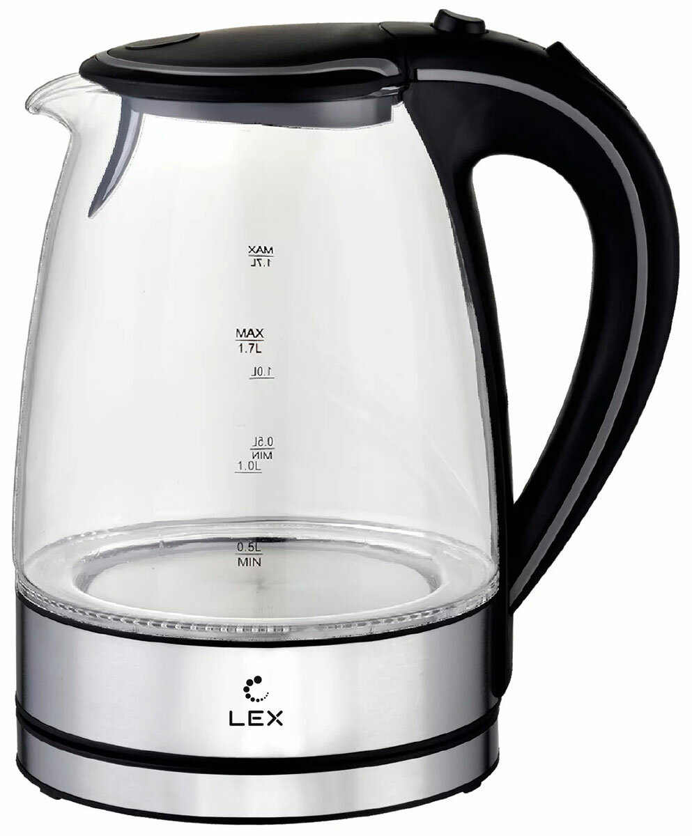 Чайник электрический LEX LX 3004-1, черный