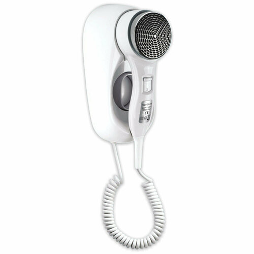 Фен для волос настенный KSITEX F-1400 WC 1400 Вт пластикметалл 2 скорости белый 1 шт 445400₽