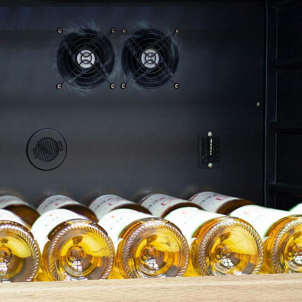Винный холодильник (шкаф) компрессорный MEYVEL MV160-KST2 - фотография № 6