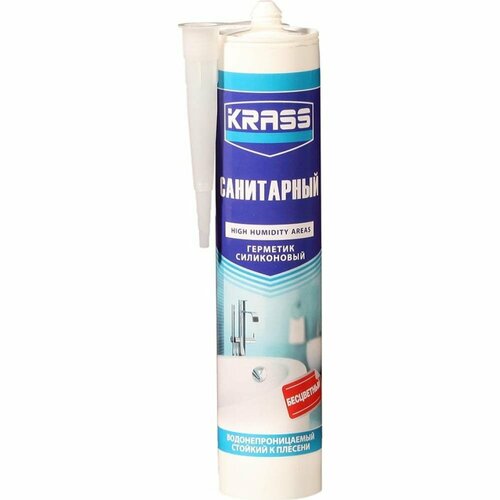 Санитарный силиконовый герметик KRASS ЛА-00000290