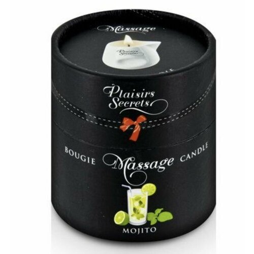 Plaisir Secret Массажное масло-свеча с ароматом мохито Bougie de Massage Mojito - 80 мл bioritm mojito 50 мл масло массажное для тела мохито