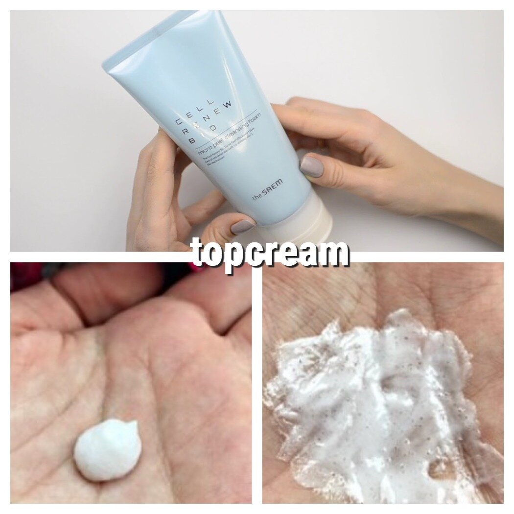 Картинки The Saem Пенка для умывания с растительными стволовыми клетками Cell Renew Bio Micro Peel Cleansing Foam 170мл