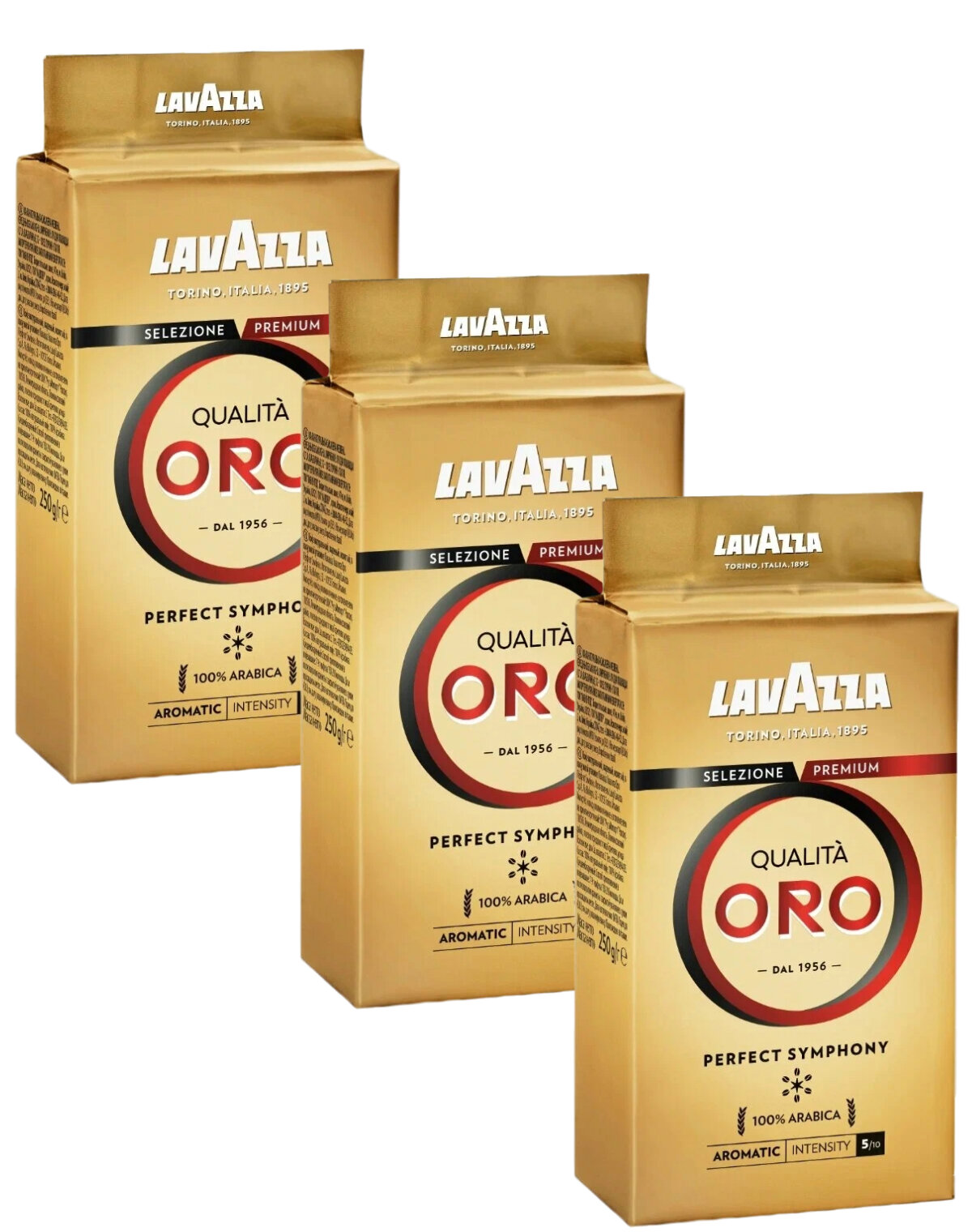 Lavazza Кофе молотый Lavazza Qualita Oro, 3 упаковки по 250 гр