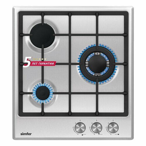 Газовая варочная панель Simfer H45V35M516 серебристый 1607600₽