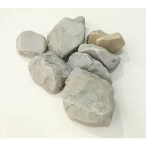 Натуральный природный камень 6 кг, грунт для аквариума и растений, галька Белое море 40-70 мм.
