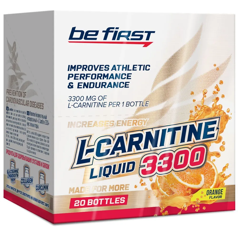 Л-Карнитин в ампулах Be First L-Carnitine 3300 апельсин 20*25 мл 20*25 мл