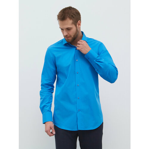 мужская рубашка dave raball 000078 sf размер 40 176 182 цвет сиреневый Рубашка Dave Raball, размер 40 176-182, синий