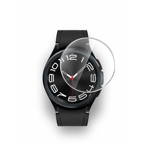 Защитная пленка на Samsung Galaxy Watch 6 Classic (47mm) ( Самсунг Галакси Вотч 6 классик 47 мм) на Экран, прозрачная гидрогелевая полноклеевое, Brozo комплект 2 шт глянцевая гидрогелевая защитная пленка для экрана часов samsung galaxy watch active гидрогелевая пленка на самсунг гелекси вотч эктив