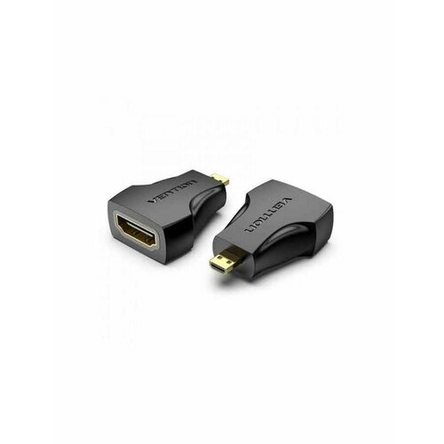 Кабель Vention Micro HDMI Male to HDMI Female Adapter Black (AITB0) micro hdmi male d to hdmi female a jack adapter cable convertor 1080p micro hdmi male d to hdmi female jack adapter