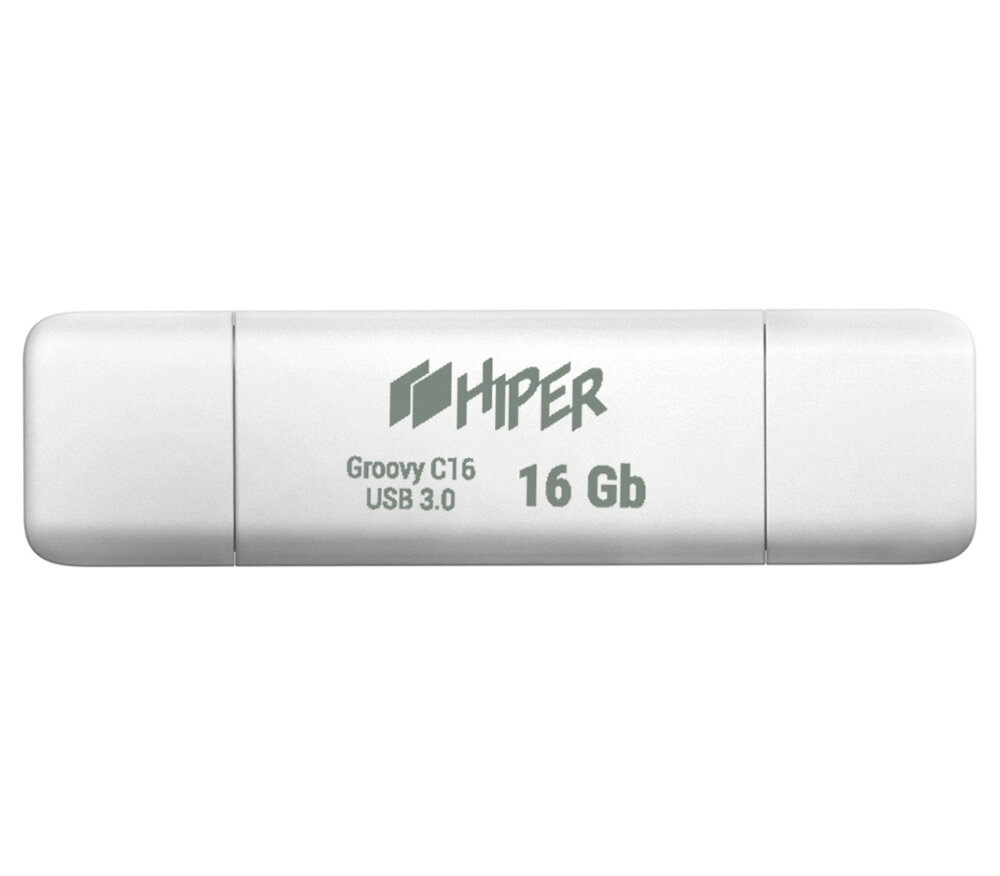 Накопитель HIPER USB3.0 + USB Type-C 16GB Groovy C16