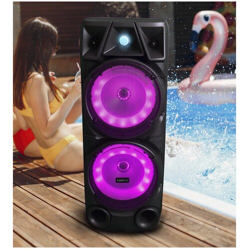 Портативная Bluetooth колонка BT Speaker ZQS-8210 повышенной мощности универсальная микрофон и пульт в комплекте 5000₽