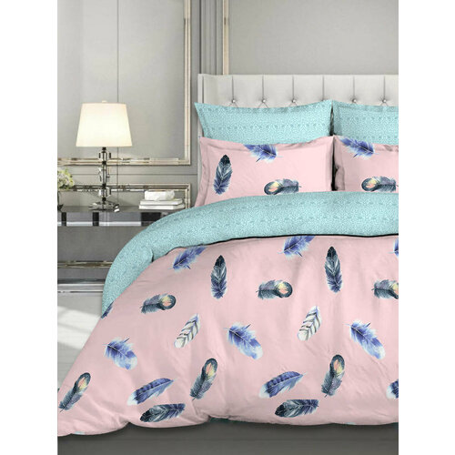 голубой, розовый