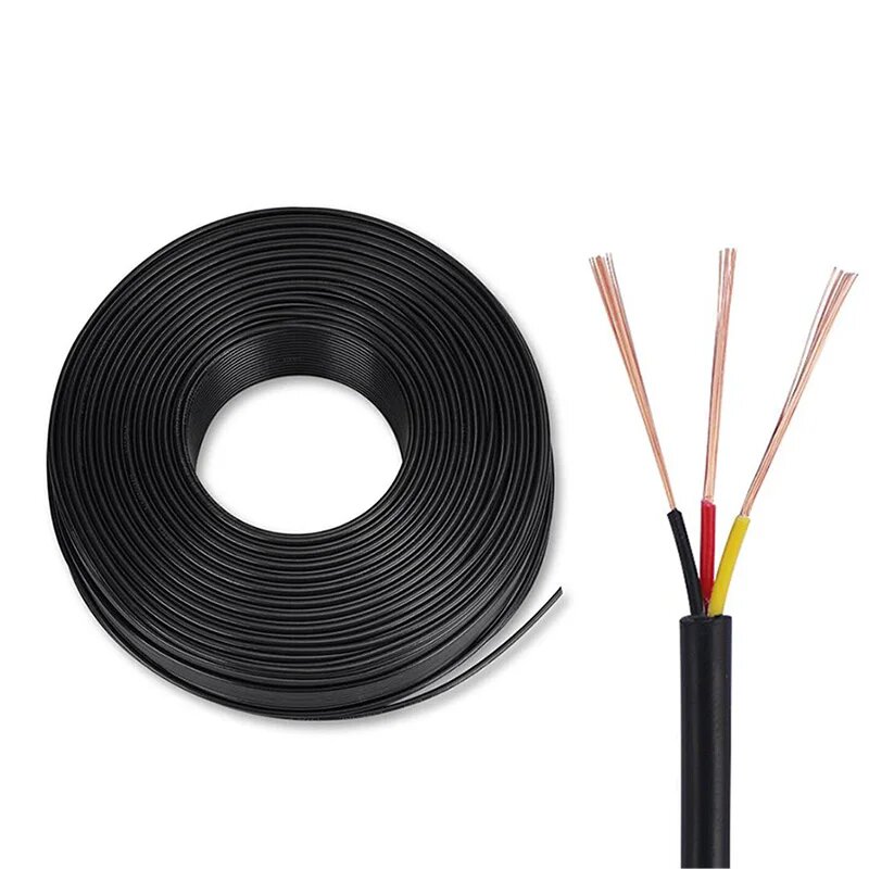 Медный трехжильный кабель 24AWG 28AWG, 28 AWG, 20 м