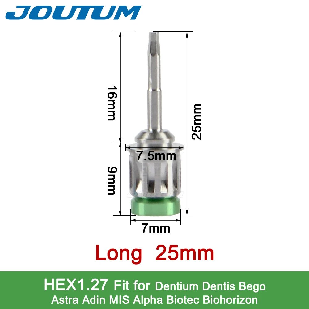 Динамометрический ключ для имплантатов JOUTUM, 1PC Hex-1.27-L