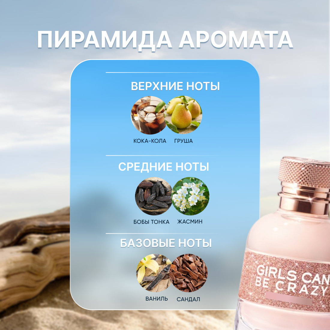 Духи по мотивам ZADIG VOLTAIRE Girls Can Be Crazy