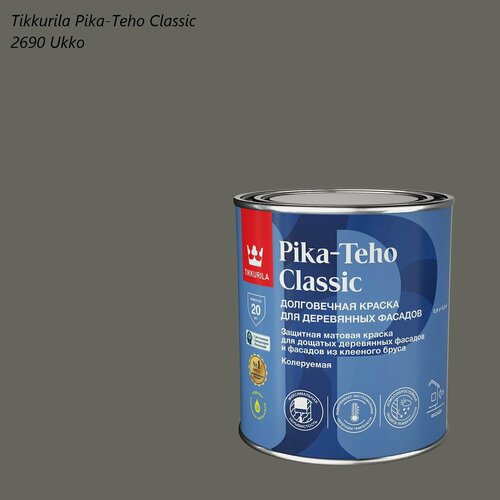 Изображение товара Краска для деревянных фасадов Tikkurila / Tikkivala Pika-Teho Classic (0,9л) 2690 Ukko