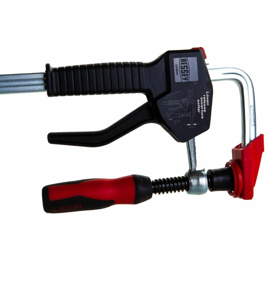 Струбцины Струбцина F-образная для работы одной рукой BESSEY 100х300мм. ВЕ-EHZ30-2K