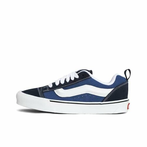 фото Кроссовки vans knu skool, полнота f (eu)/ на среднюю стопу, размер 9.5us 9uk 42.5eu 42.5ru 27.5см, black/blue/white
