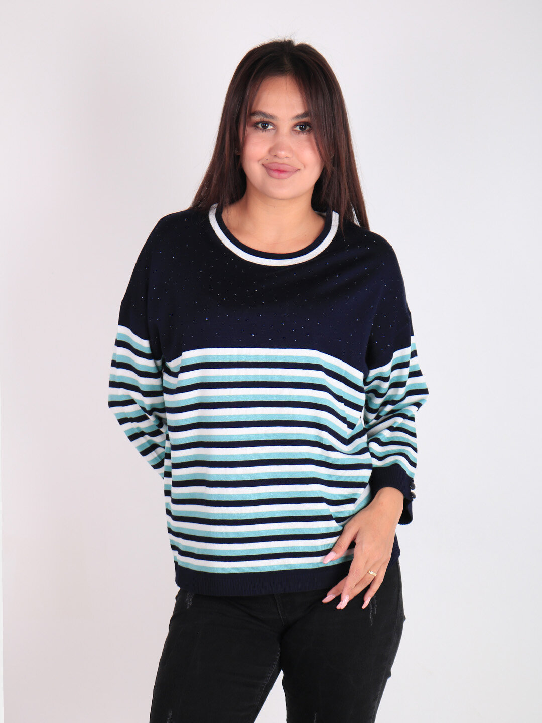 Свитер размер OneSize, , бирюзовый — фото 1