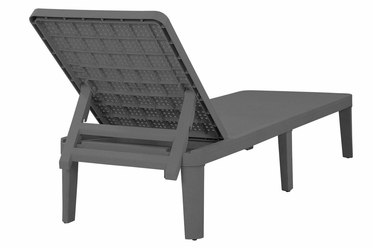 Изображение Шезлонг 191*55*29 разборный Tweet Compact PP ( Серый ) TWEET 8371