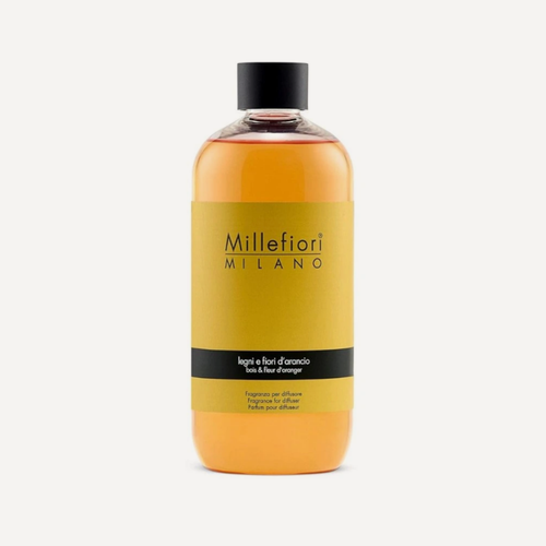 Изображение товара Аромат для диффузора (рефилл) Millefiori Milanо NATURA "Лес и полевые цветы/LEGNI E FIORI D'ARANCIO", 250мл.