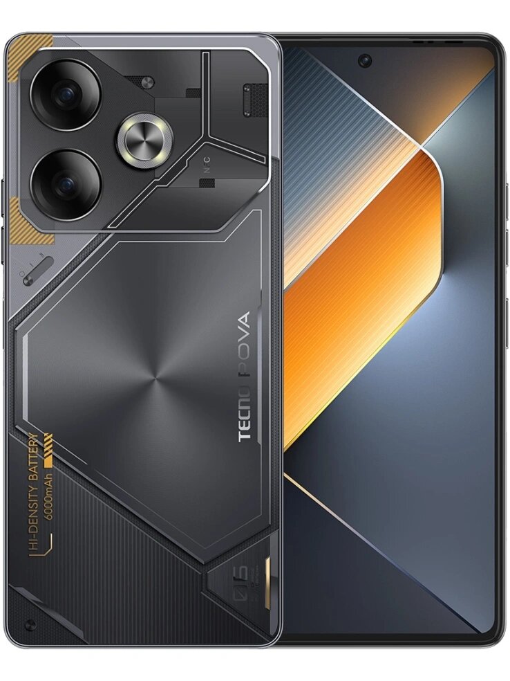 Смартфон Tecno Pova 6 8ГБ/256ГБ серый (li7 256+8 meteorite grey)