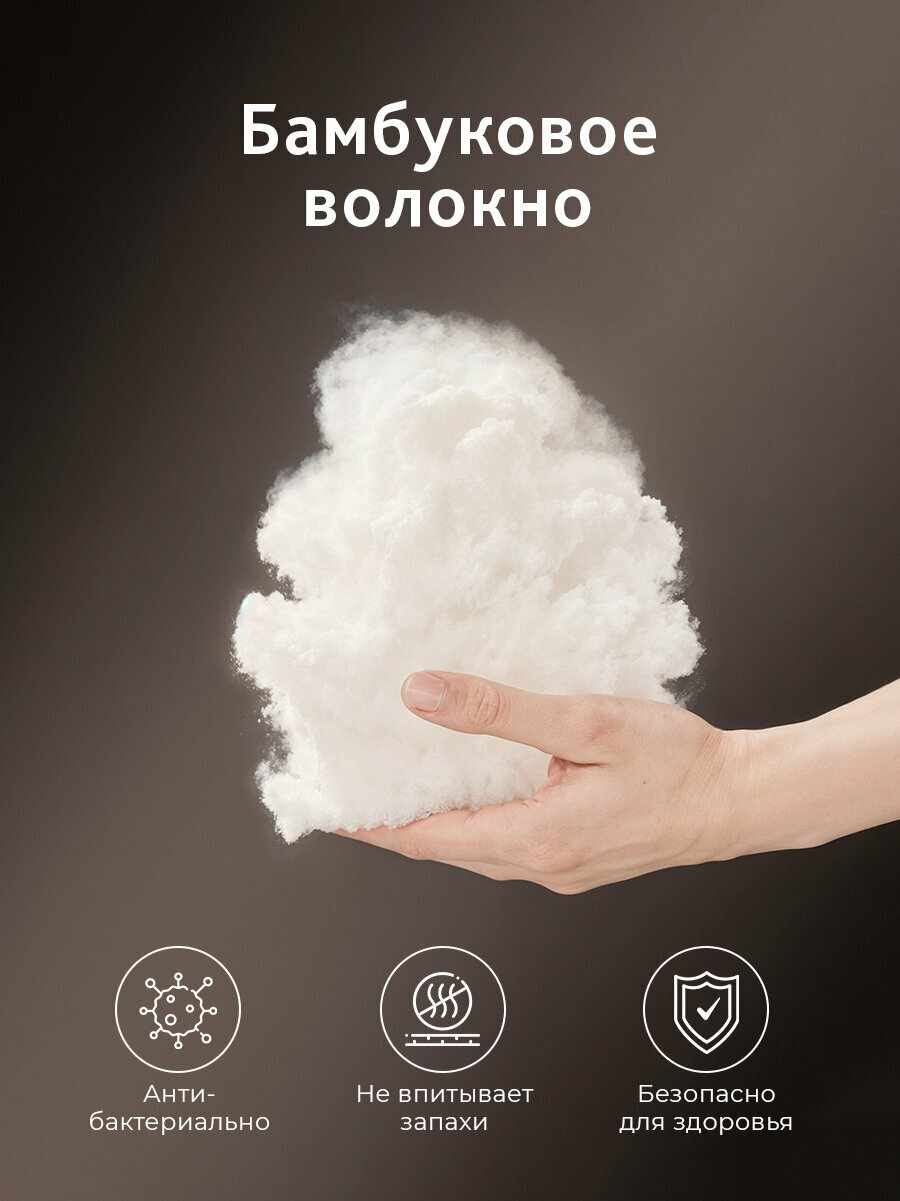 Одеяло бамбук 172х205, 1пр, мкрфбр/бамбук/полиэф. вол, 200г/м2 — фото 1