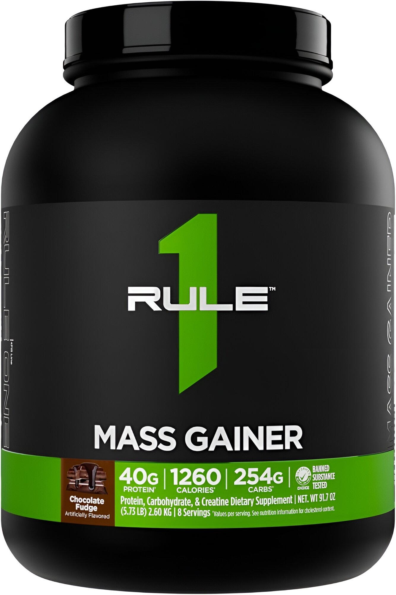 Rule One Proteins Mass Gainer, средство для набора мышечной массы, шоколад, 2,6 кг, 8 порций