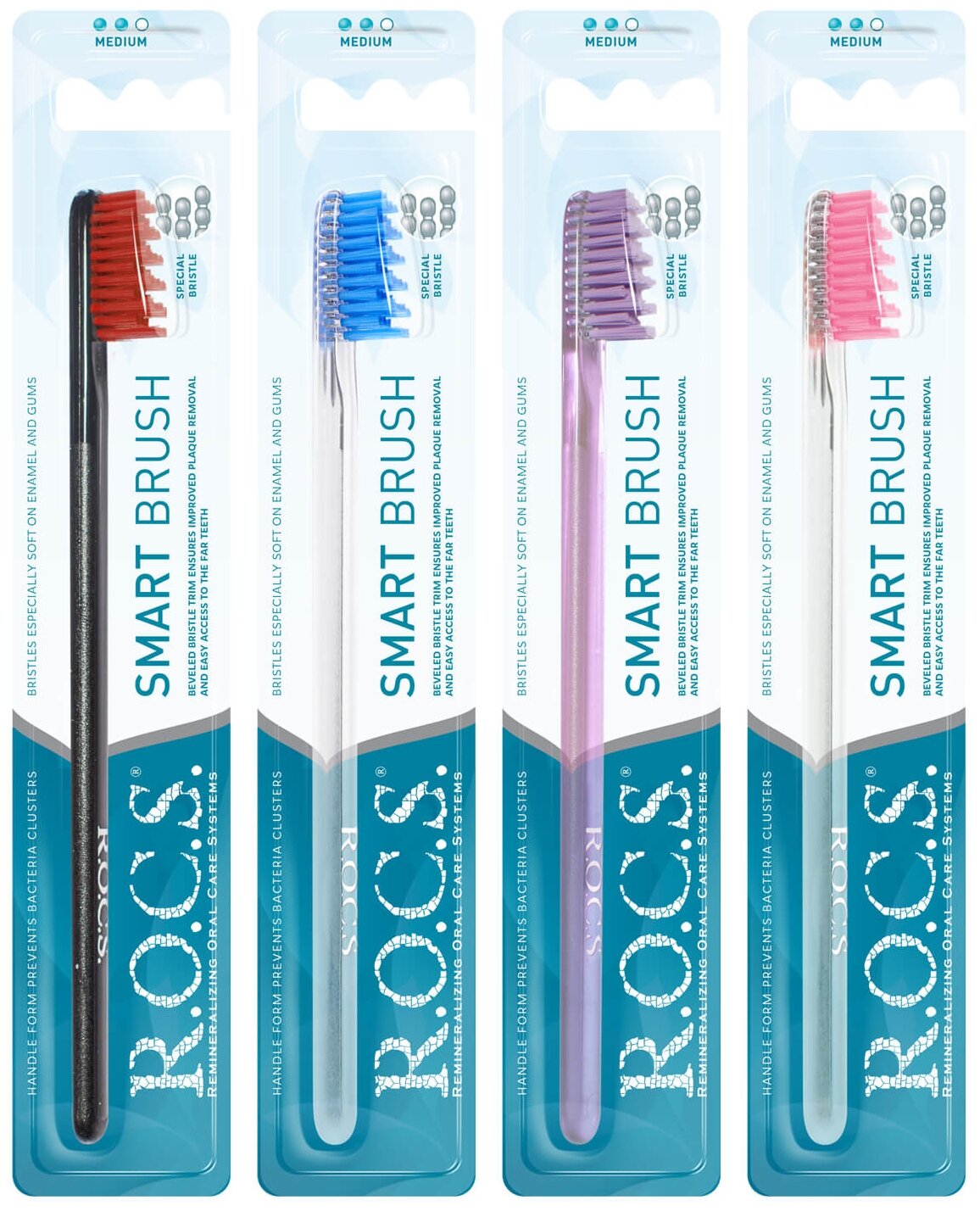 Зубная щётка R.O.C.S. Модельная средняя, 1 шт.