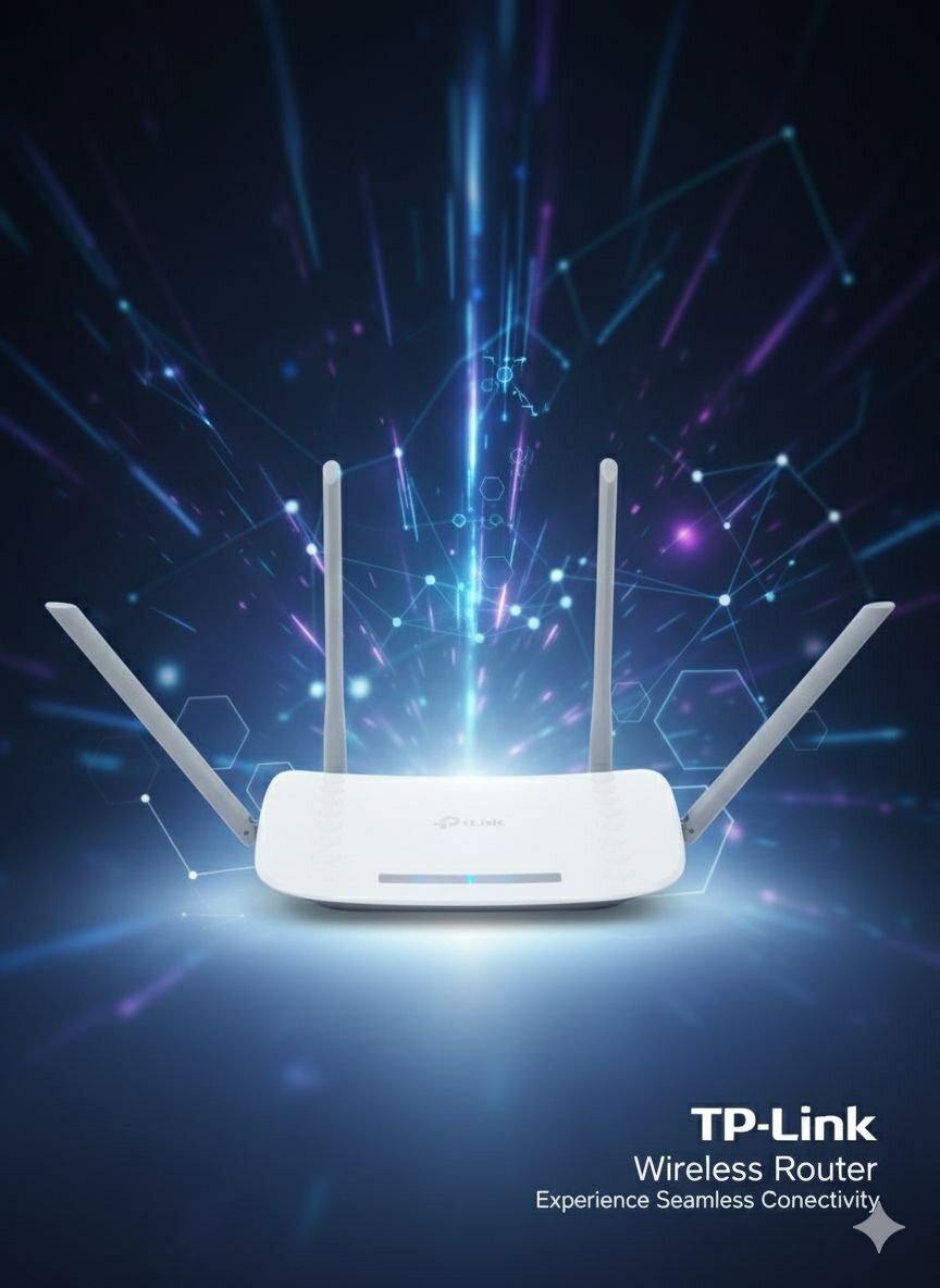 Wi-Fi-роутер TP-Link "Archer C50", черный и белый, поддержка Wi-Fi AC1200 — фото 1