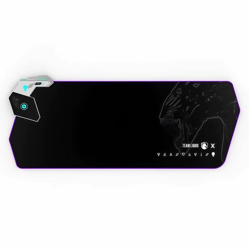[Новый продукт] ALIENWARE Alien Коврик для мыши с беспроводной зарядкой, 60 Вт, быстрая зарядка, RGB, светящийся, с
