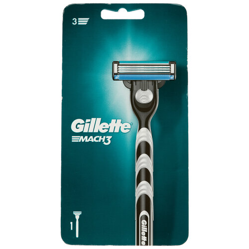 Gillette Mach3 Мужская Бритва , 1 кассета, с 3 лезвиями, прочнее, чем сталь, для точного бритья станок cosmia для бритья женский с 3 лезвиями 3 шт