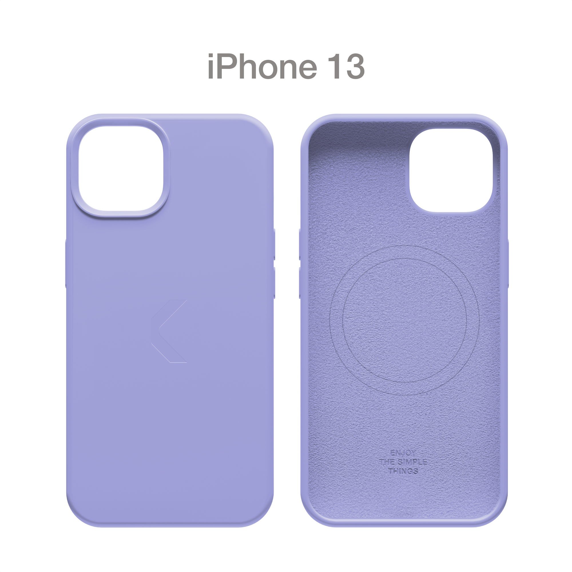 Силиконовый чехол COMMO Shield Case для iPhone 13 с поддержкой беспроводной зарядки, Lavender