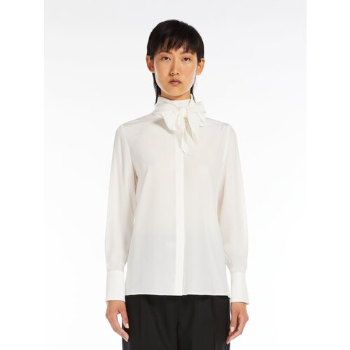 Блуза Max Mara, размер 40, белый блуза max mara размер 40 черный