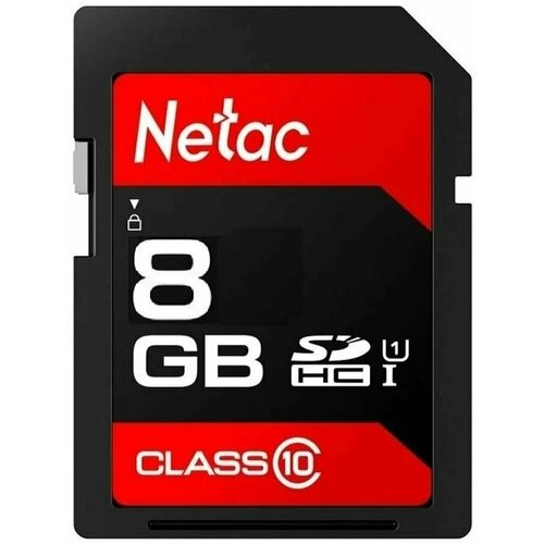 Карта памяти 8Gb SD Netac P600 (NT02P600STN-008G-R) карта памяти netac sdhc 16gb p600 nt02p600stn 016g r