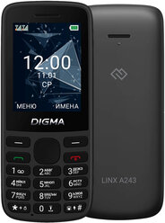 Сотовый телефон Digma Linx A243, черный