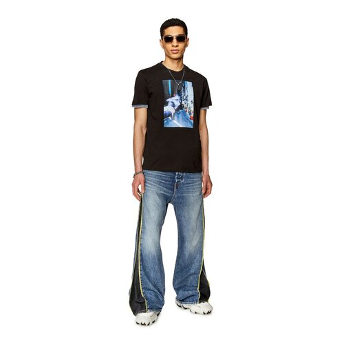 фото Футболка diesel, размер xl, черный