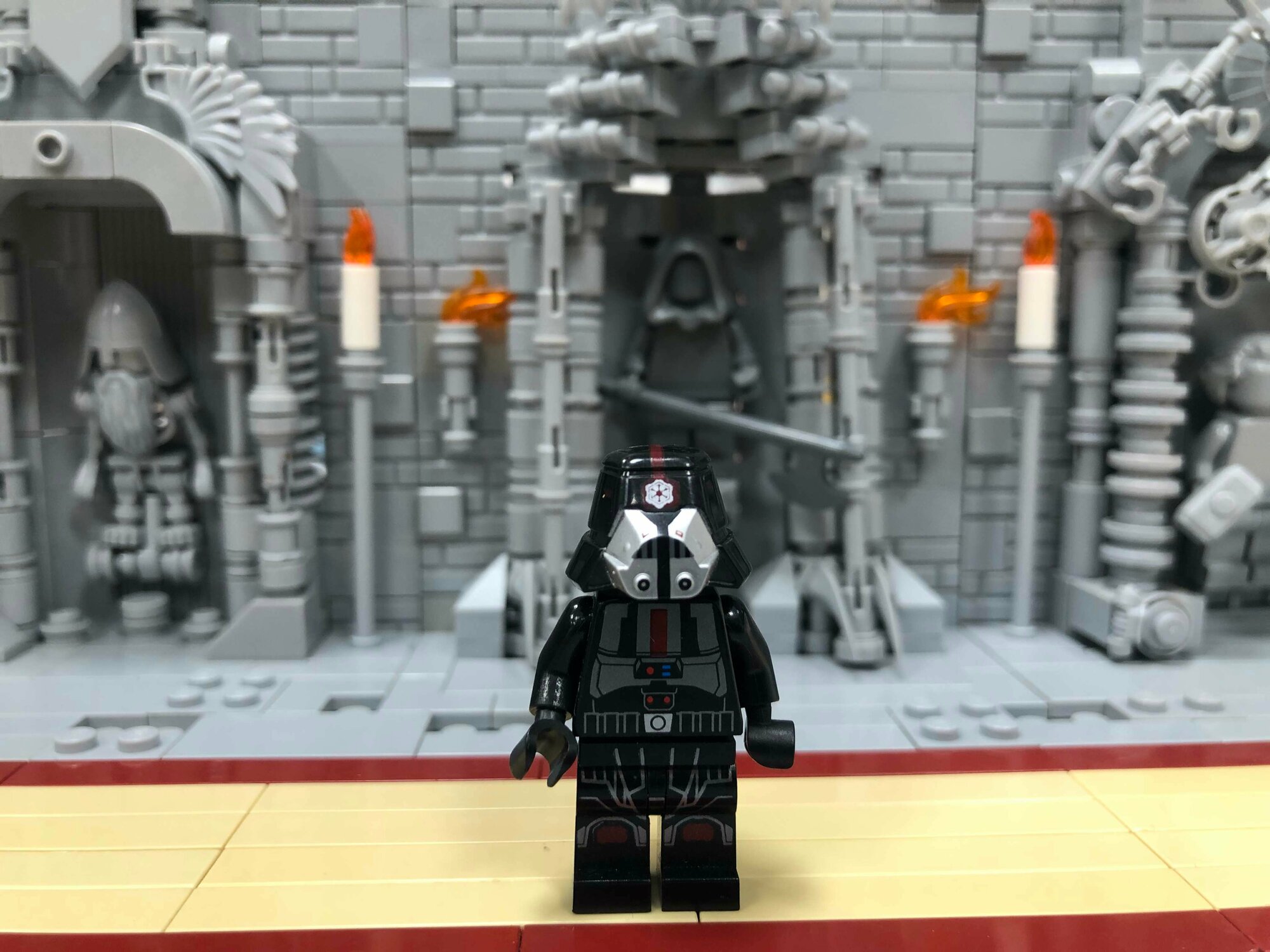 Минифигурка Лего Lego sw0443 Sith Trooper - Black Armor with Printed Legs